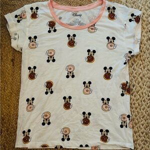 Disney Mickey Mouse Donut Design Tee